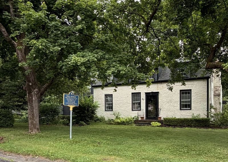 David Defreest Marker and Brick Portion of the House image. Click for full size.