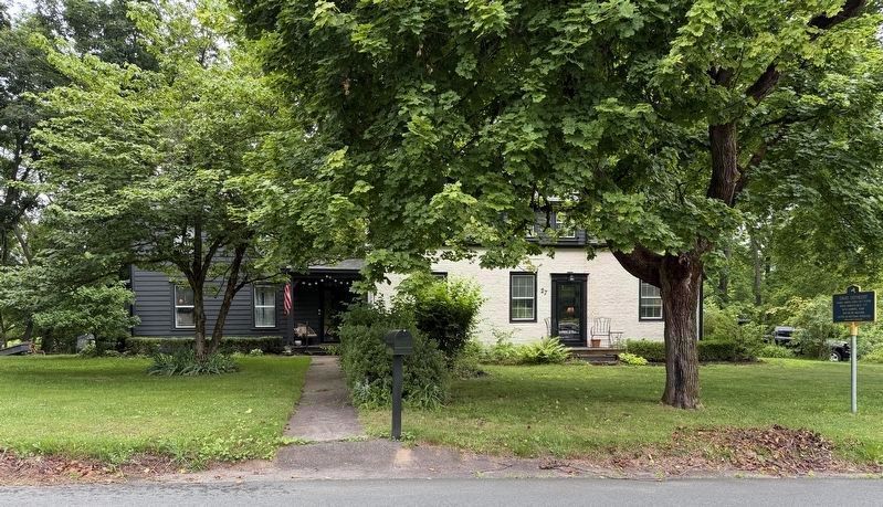 David Defreest House with Brick and Wooden Houses Visible image. Click for full size.