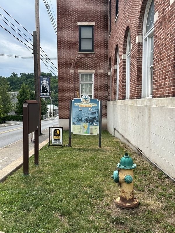 Catskill Walking Tour Marker. Click for full size. Catskill Walking Tour Marker image. Click for full size.