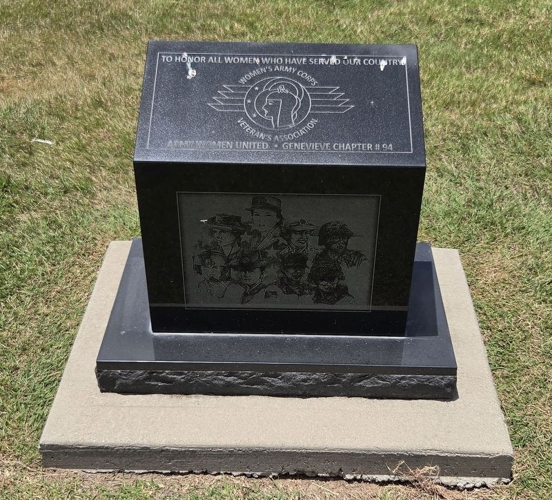Women's Army Corps Memorial. Click for full size. Women's Army Corps Memorial image. Click for full size.