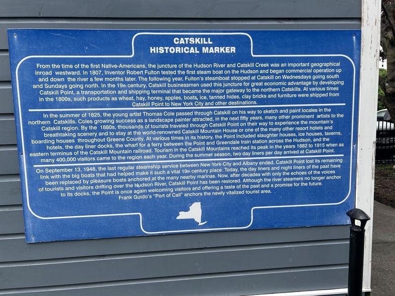 Catskill Historical Marker Marker. Click for full size. Catskill Historical Marker Marker image. Click for full size.
