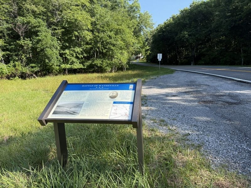 Battle of Wytheville Marker. Click for full size. Battle of Wytheville Marker image. Click for full size.