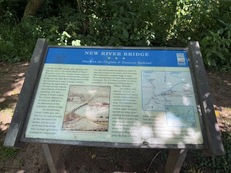 New River Bridge Marker. Click for full size. New River Bridge Marker image. Click for full size.