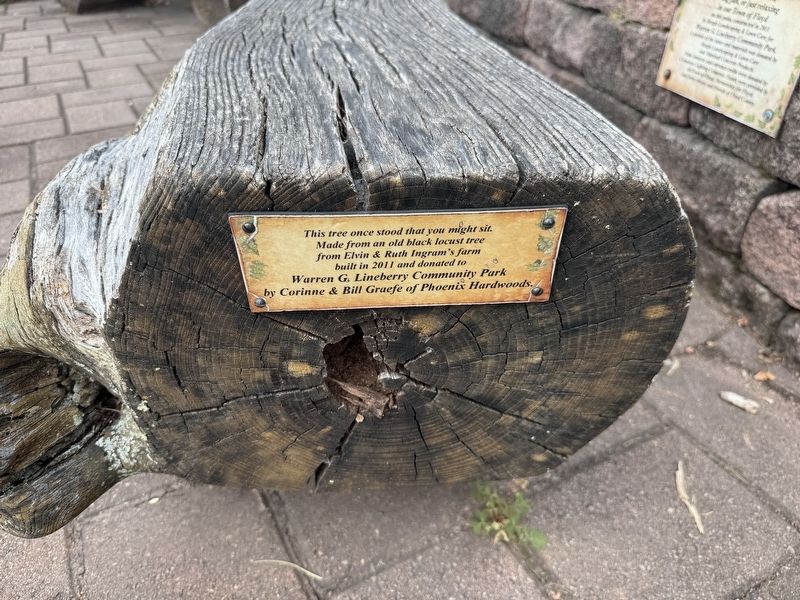 Additional plaque affixed to the bench. Click for full size. Additional plaque affixed to the bench image. Click for full size.