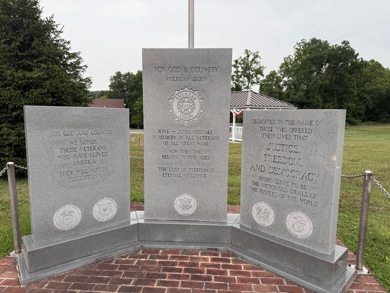 For God & Country Memorial. Click for full size. For God & Country Memorial image. Click for full size.