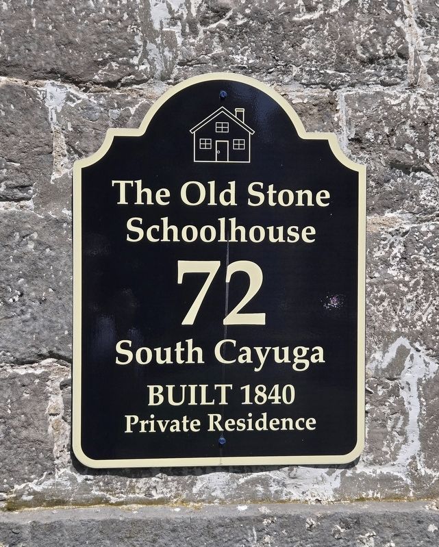 1840 Old Stone School House Marker. Click for full size. 1840 Old Stone School House Marker image. Click for full size.