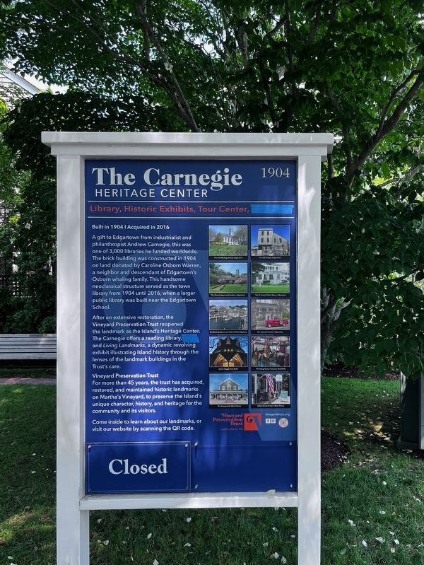 The Carnegie Heritage Center Marker image. Click for full size.