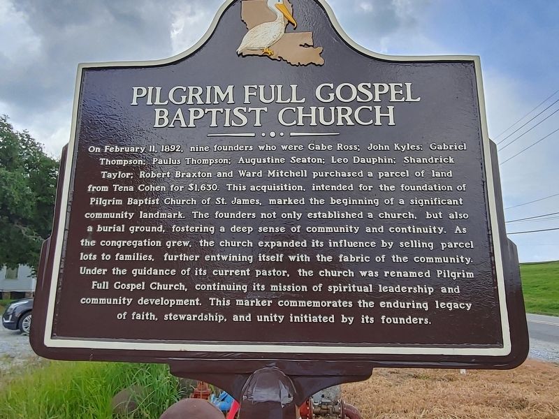 pilgrim Full Gospel Baptist Church Marker. Click for full size. pilgrim Full Gospel Baptist Church Marker image. Click for full size.