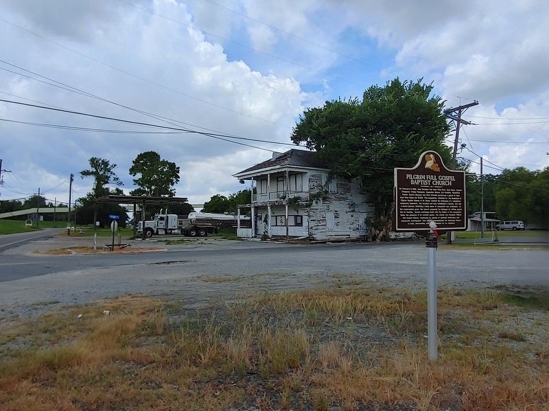 Pilgrim Full Gospel Baptist Church Marker. Click for full size. Pilgrim Full Gospel Baptist Church Marker image. Click for full size.
