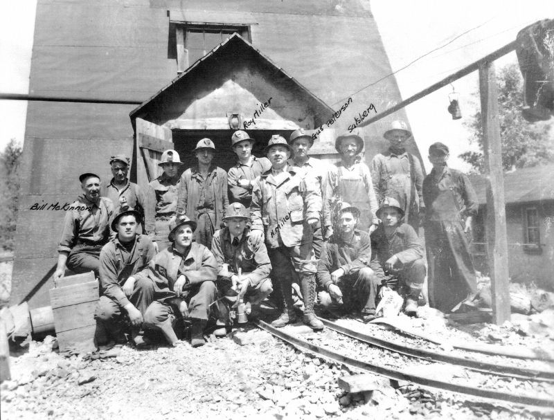 Marker detail: Silver Miller Mines image. Click for full size.
