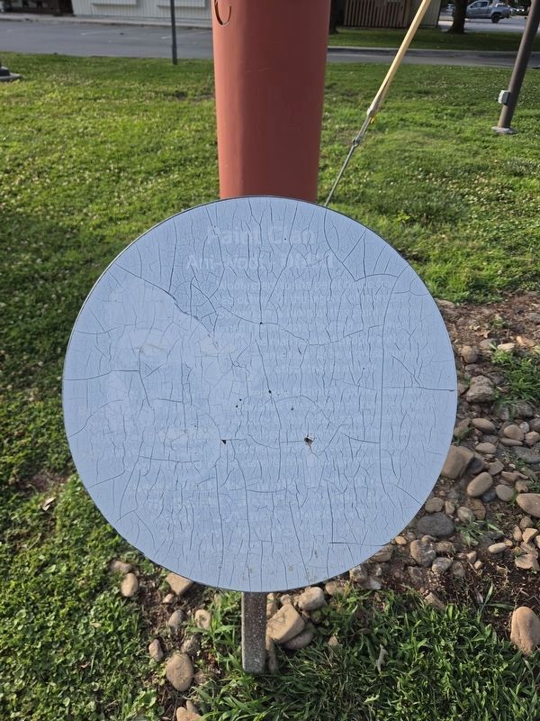 The Paint Clan Marker has experienced severe weather damage image. Click for full size.