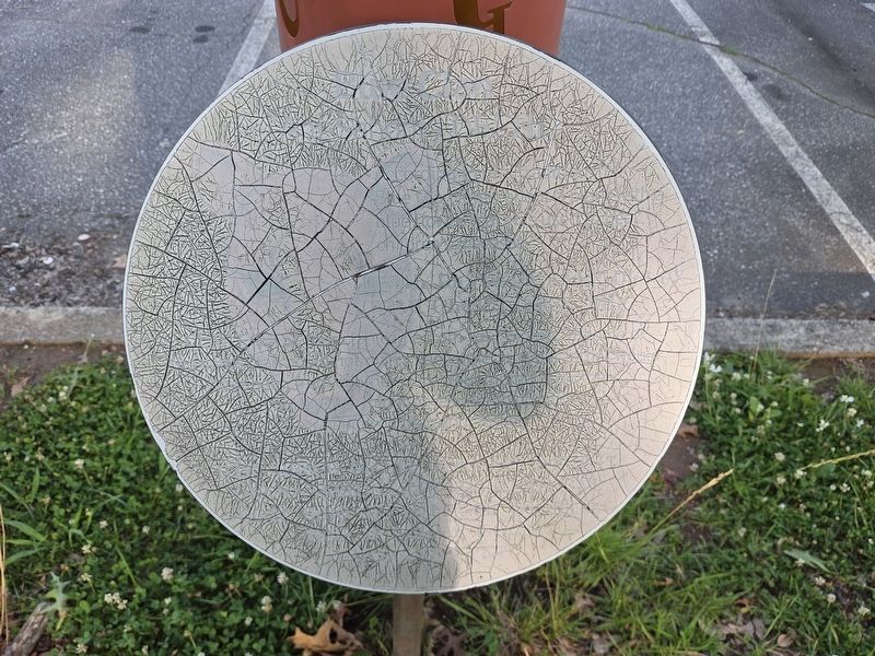The Blue Clan Marker has weathered significantly. Click for full size. The Blue Clan Marker has weathered significantly image. Click for full size.