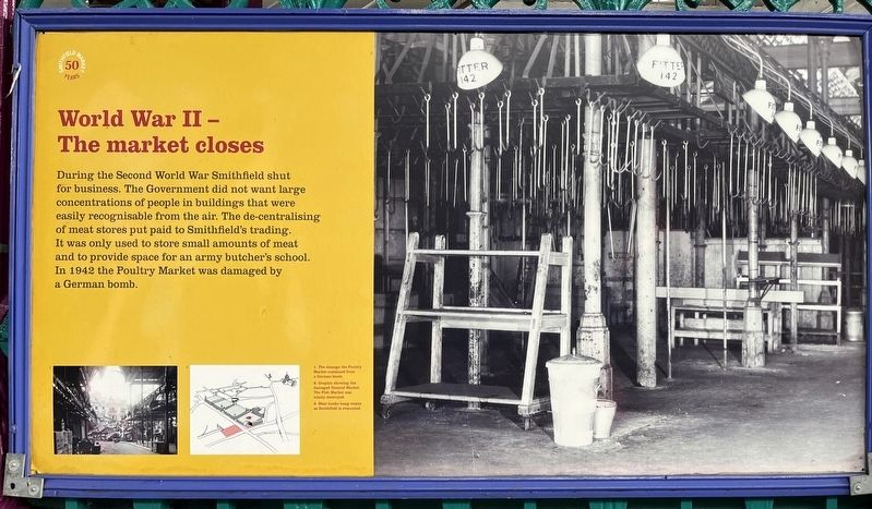 World War II - The market closes Marker image. Click for full size.