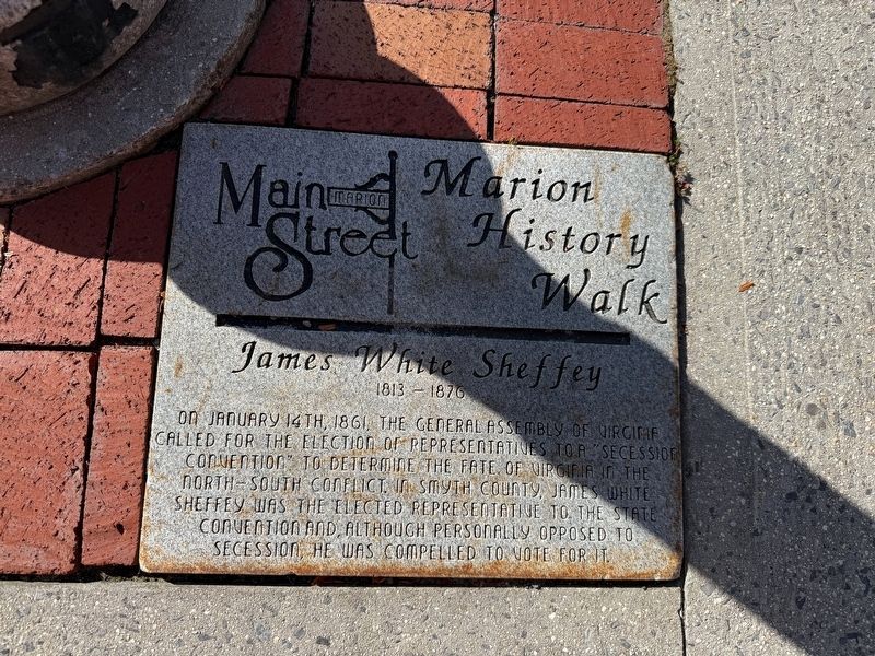 James White Sheffey Marker. Click for full size. James White Sheffey Marker image. Click for full size.