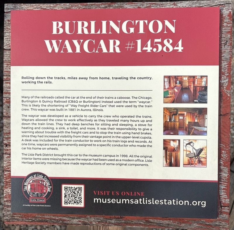 Burlington Waycar #14584 Marker. Click for full size. Burlington Waycar #14584 Marker image. Click for full size.