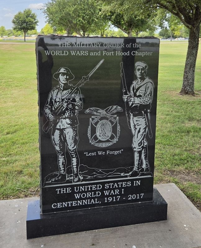 The United States in World War I Centennial Marker. Click for full size. The United States in World War I Centennial Marker image. Click for full size.