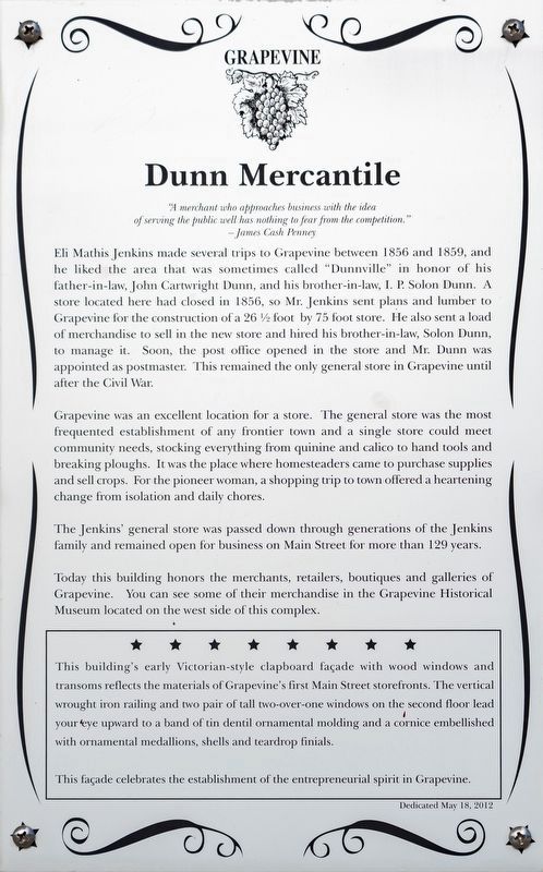 Dunn Mercantile Marker image. Click for full size.