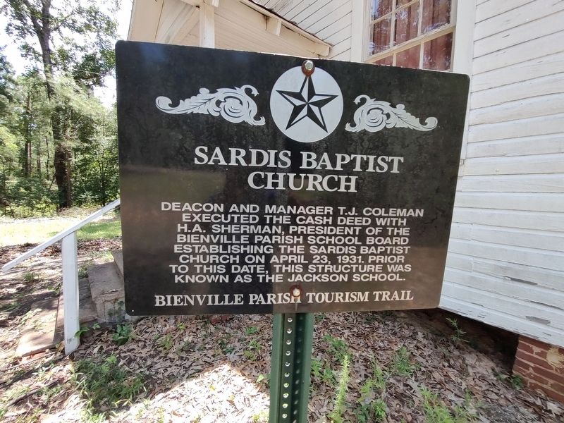Sardis Baptist Church Marker. Click for full size. Sardis Baptist Church Marker image. Click for full size.