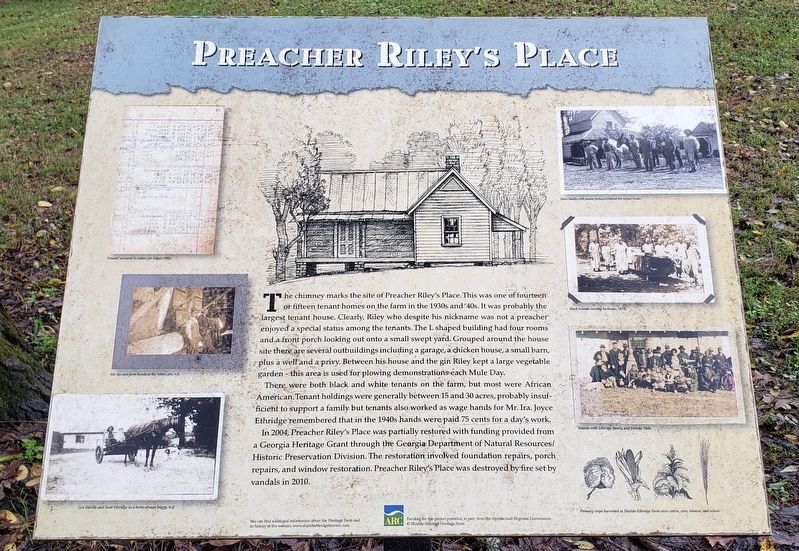 Preacher Riley's Place Marker. Click for full size. Preacher Riley's Place Marker image. Click for full size.