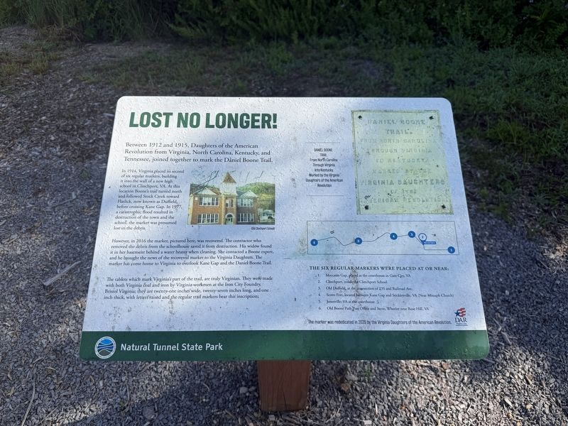 Lost No Longer! Marker. Click for full size. Lost No Longer! Marker image. Click for full size.