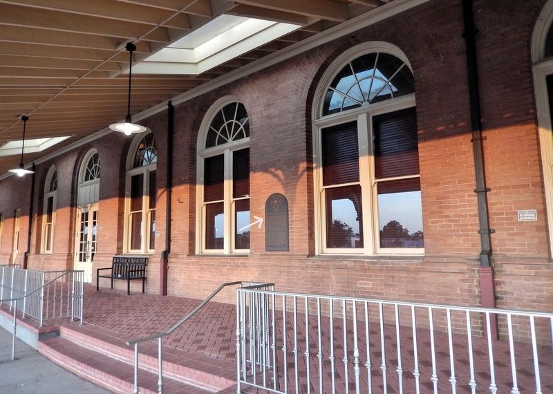 The Hattiesburg Train Depot Marker image. Click for full size.