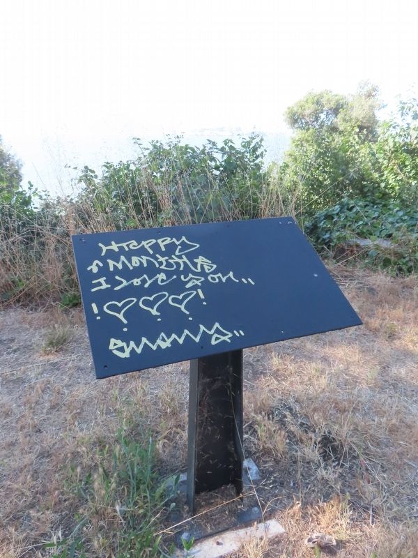 Removed and vandalized companion marker to the Fremont marker. Click for full size. Removed and vandalized companion marker to the Fremont marker image. Click for full size.