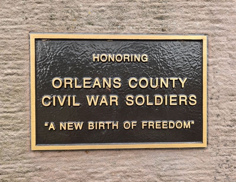 Orleans County Civil War Soldiers Memorial. Click for full size. Orleans County Civil War Soldiers Memorial image. Click for full size.