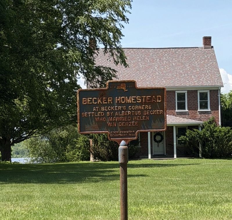 Becker Homestead Marker. Click for full size. Becker Homestead Marker image. Click for full size.
