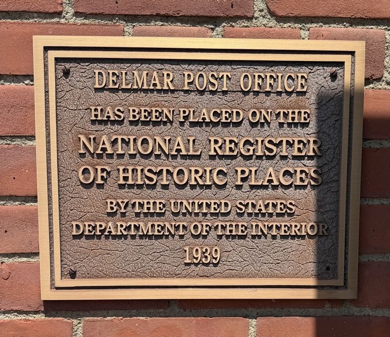 Delmar Post Office Marker image. Click for full size.