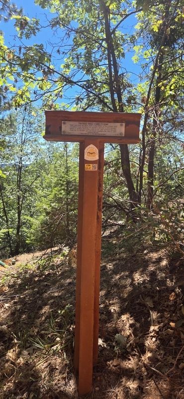 Truckee Trail - Camel�s Hump Marker image. Click for full size.
