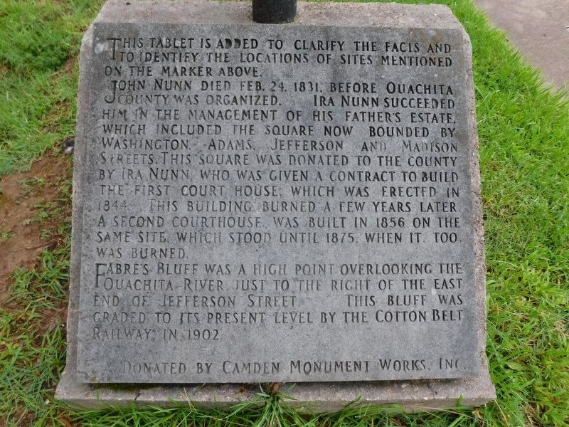 Ecore A-Fabre or Fabre’s Bluff Marker Clarification Marker. Click for full size. Ecore A-Fabre or Fabre’s Bluff Marker Clarification Marker image. Click for full size.