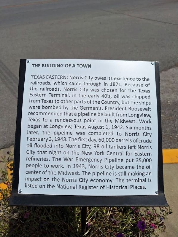 Texas Eastern Marker. Click for full size. Texas Eastern Marker image. Click for full size.