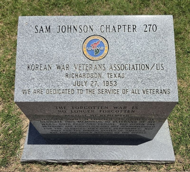 Forgotten War Memorial. Click for full size. Forgotten War Memorial image. Click for full size.