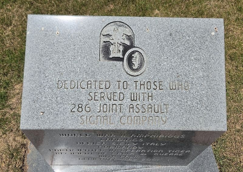 286th Joint Assault Signal Company Marker image. Click for full size.