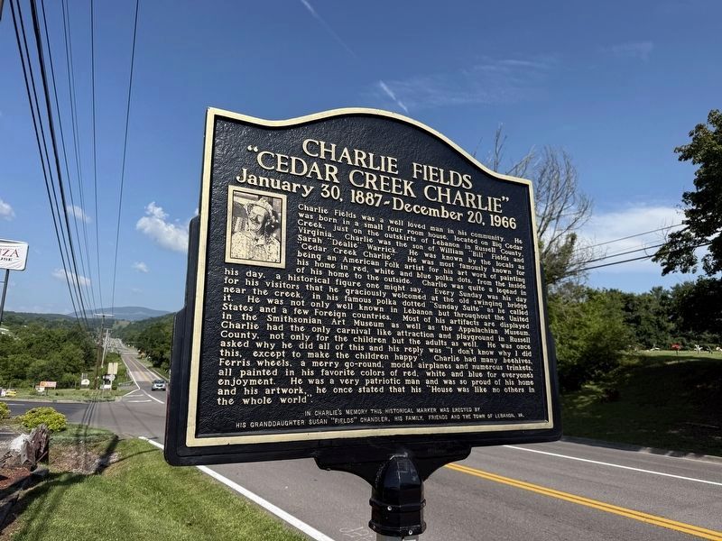 Charlie Fields Marker. Click for full size. Charlie Fields Marker image. Click for full size.