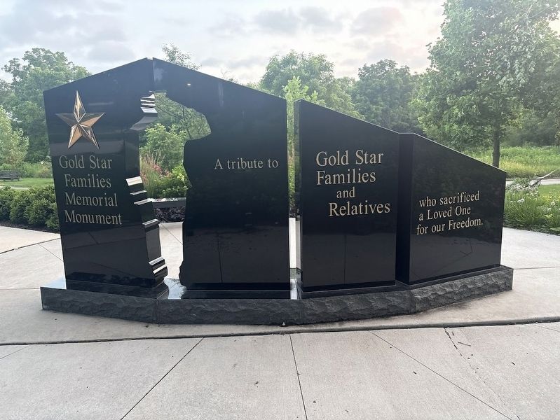 Gold Star Families Memorial Monument. Click for full size. Gold Star Families Memorial Monument image. Click for full size.