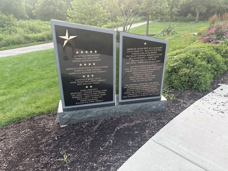 Gold Star Families Memorial donors. Click for full size. Gold Star Families Memorial donors image. Click for full size.