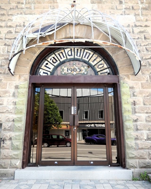Grand Union Hotel Entrance. Click for full size. Grand Union Hotel Entrance image. Click for full size.