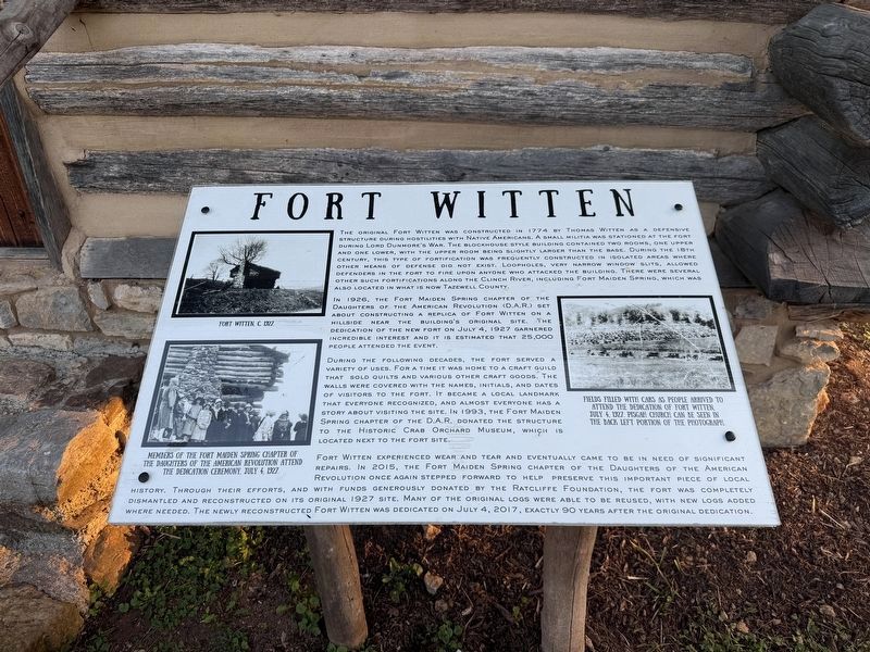 Fort Witten Marker. Click for full size. Fort Witten Marker image. Click for full size.