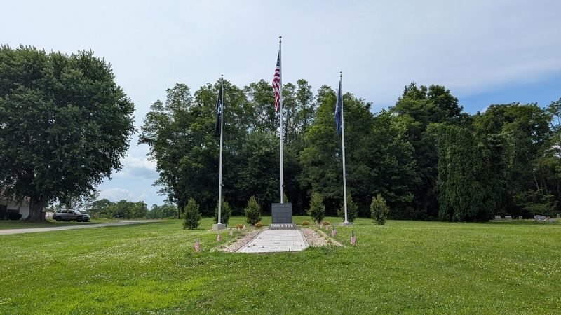 Laurel Veterans Memorial in context. Click for full size. Laurel Veterans Memorial in context image. Click for full size.