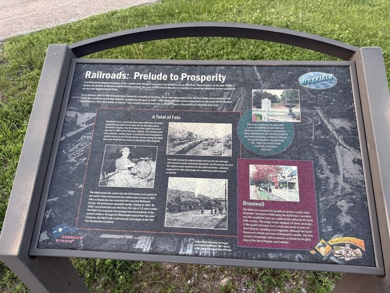 Railroads: Prelude Prelude to Prosperity Marker. Click for full size. Railroads: Prelude Prelude to Prosperity Marker image. Click for full size.