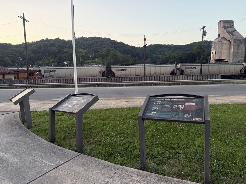 Several markers on display in Bluefield. Click for full size. Several markers on display in Bluefield image. Click for full size.