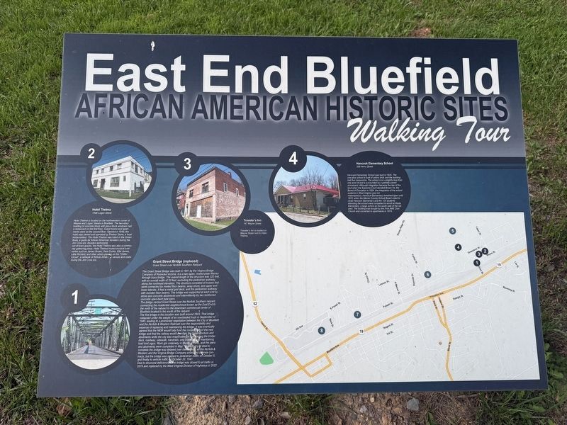 East End Bluefield African American Historic Sites Marker [Left side] image. Click for full size.