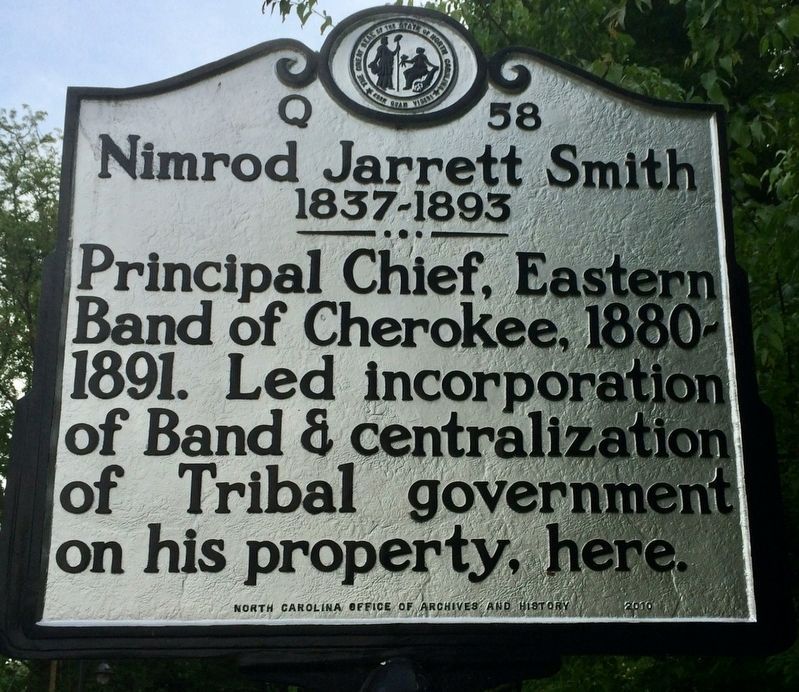 Nimrod Jarrett Smith Marker. Click for full size. Nimrod Jarrett Smith Marker image. Click for full size.