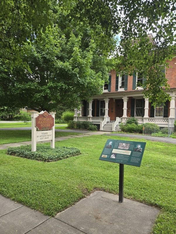 The Morgan-Manning House Marker. Click for full size. The Morgan-Manning House Marker image. Click for full size.
