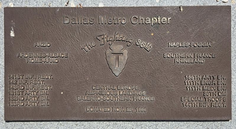 The Fighting 36th Marker image. Click for full size.