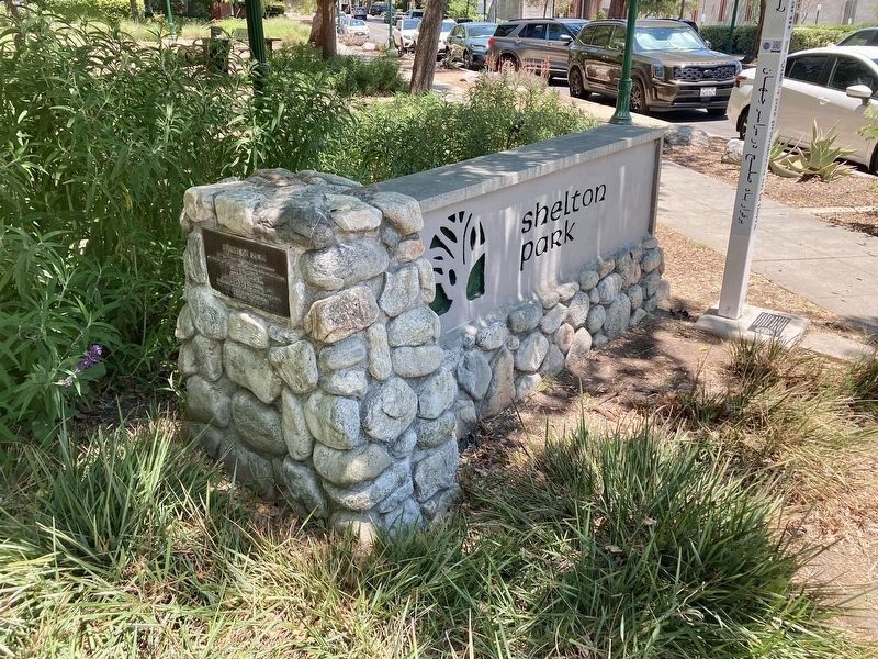 Shelton Park Marker. Click for full size. Shelton Park Marker image. Click for full size.
