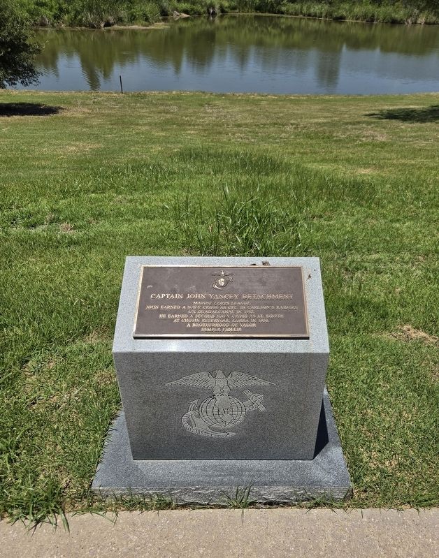 Captain John Yancey Detachment Marker. Click for full size. Captain John Yancey Detachment Marker image. Click for full size.