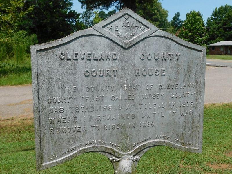 Cleveland County Court House Marker. Click for full size. Cleveland County Court House Marker image. Click for full size.