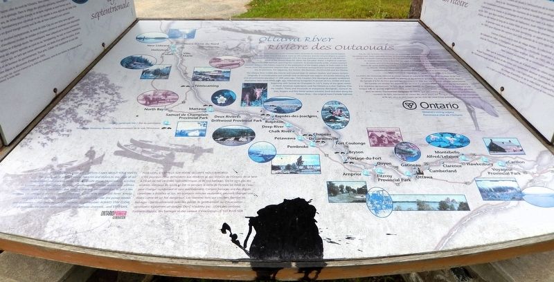 Ottawa River / Rivière des Outaouais Marker. Click for full size. Ottawa River / Rivière des Outaouais Marker image. Click for full size.